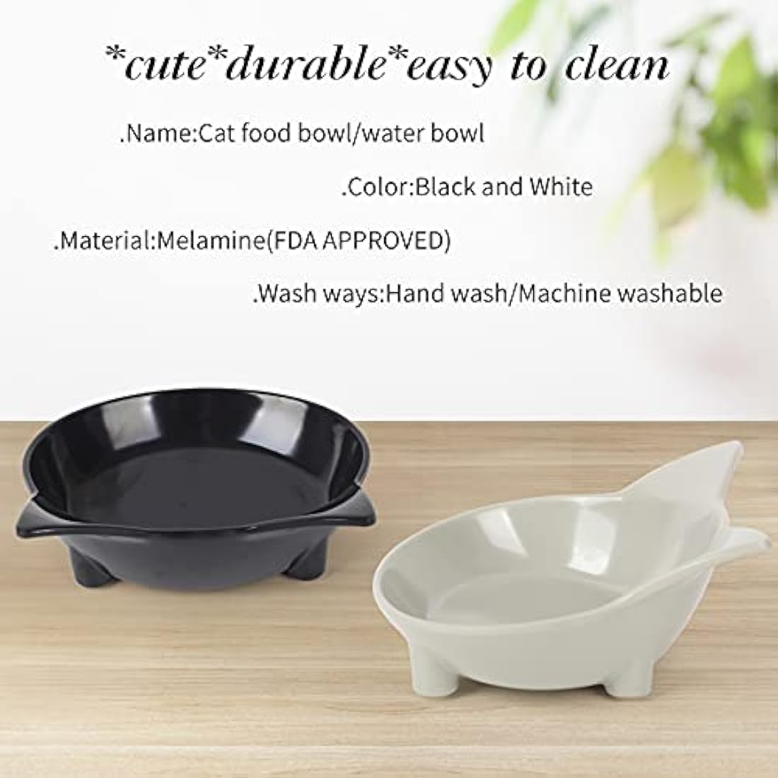 Cotill Cat Bowls – Set of 3 Non-Toxic Melamine Anti-Slip Pet Feeders