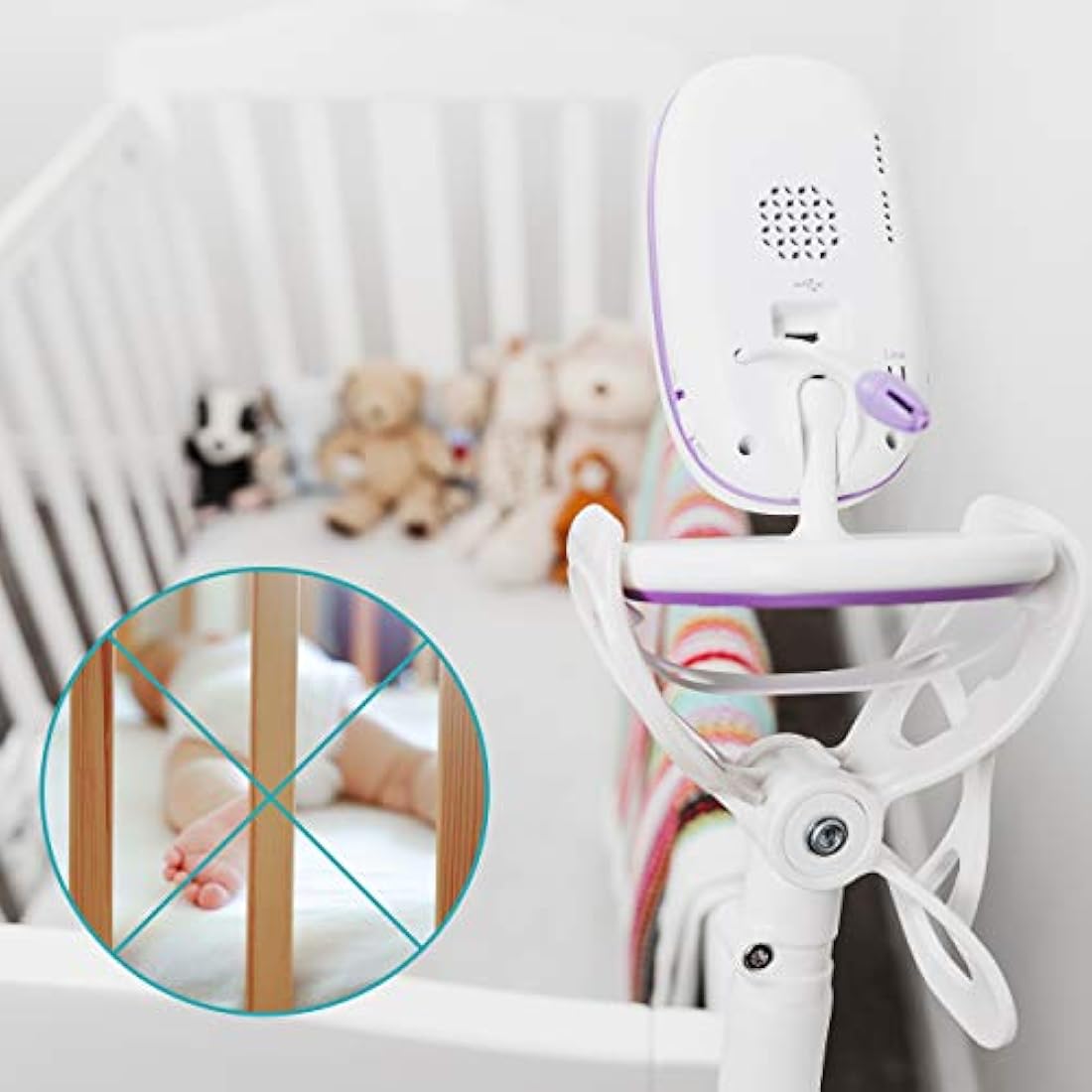 Jolof Store Flexi Twist Baby Monitor Holder – No-Drill Flexible Mount