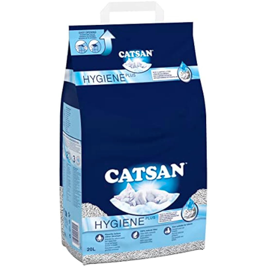 Catsan Hygiene Plus Non-Clumping Cat Litter | 100% Natural | 20L Bag
