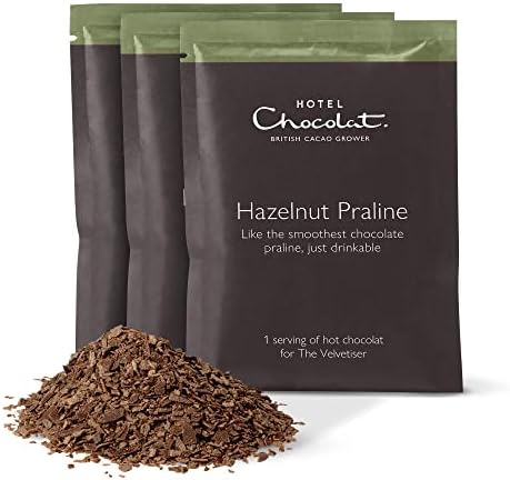 Hotel Chocolat Hazelnut Praline Hot Chocolate Flakes | 20 Sachets