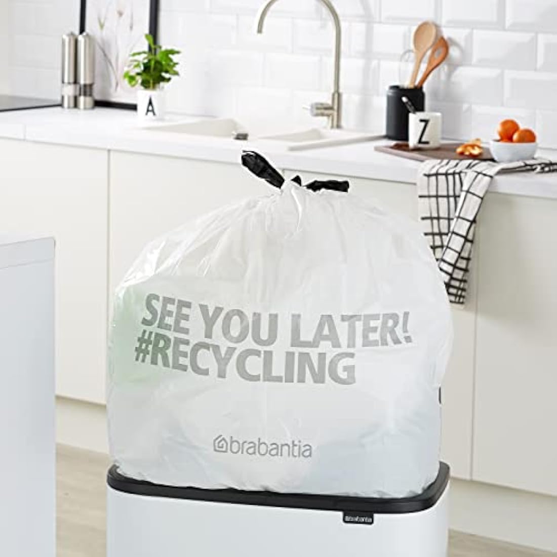Brabantia PerfectFit Bin Liners Size M 60L - Extra Strong Trash Bags