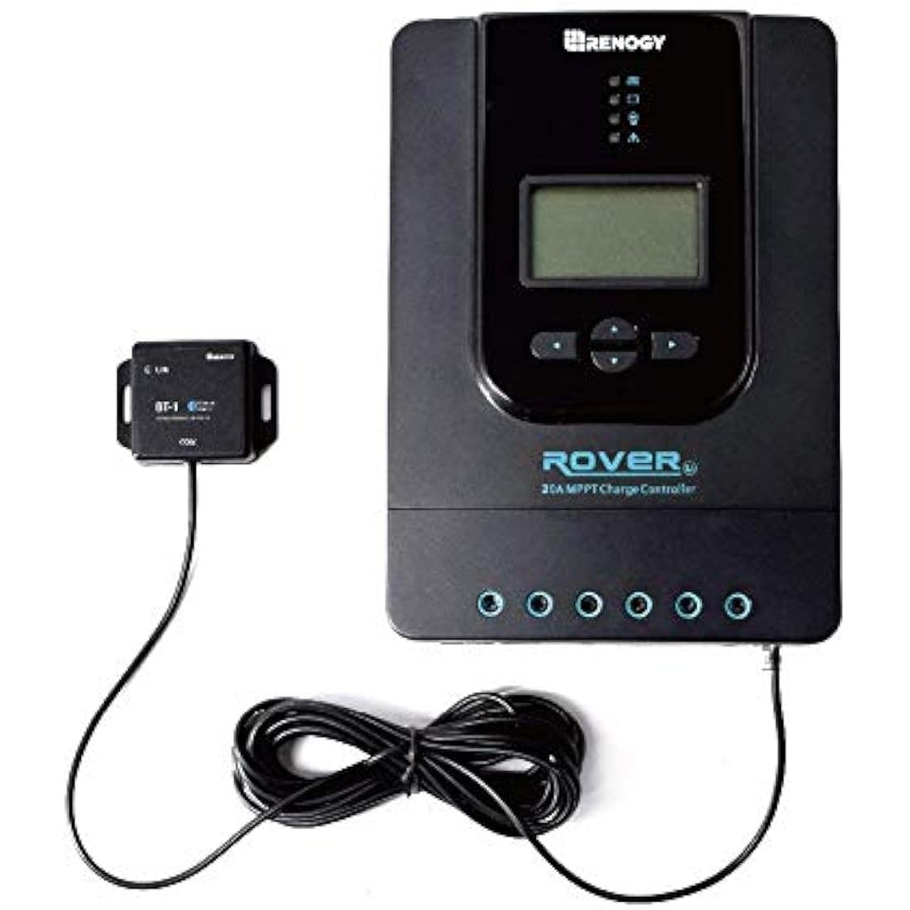Renogy 20A 12V/24V MPPT Solar Charge Controller with Bluetooth & LCD