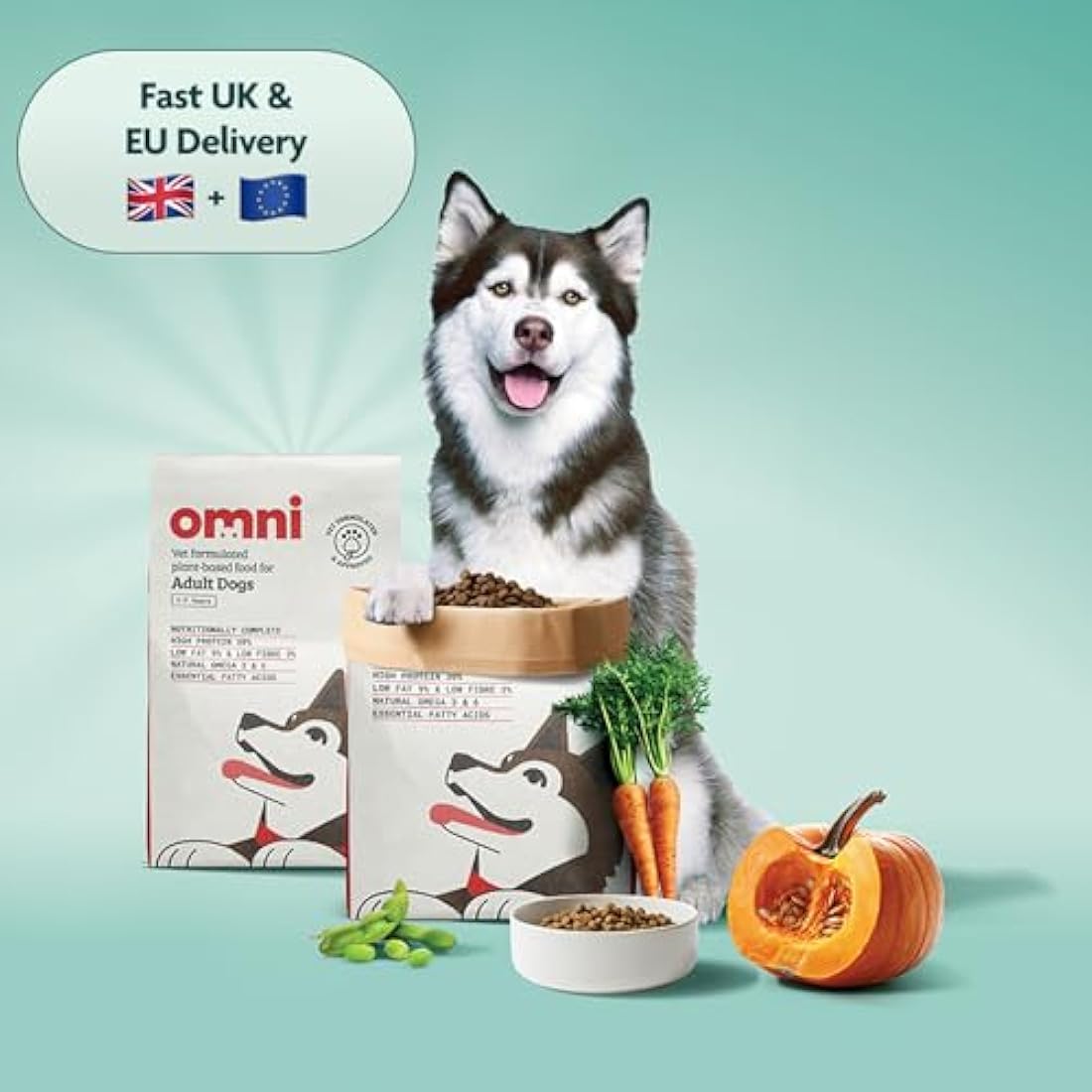 OMNI Hypoallergenic Plant-Based Dry Dog Food | Vet Formulated - 10kg