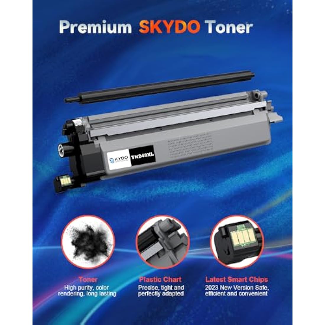 Skydo TN248XL Black High Yield Toner for Brother MFC-L3740CDW HL-L8230CDW