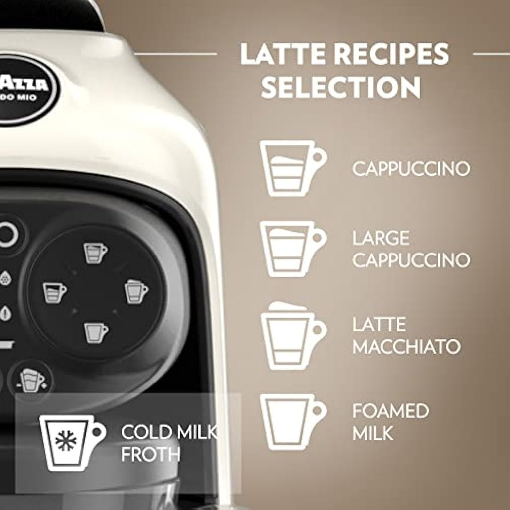Lavazza A Modo Mio Deséa Coffee Machine | One-Touch Espresso Maker, Cream
