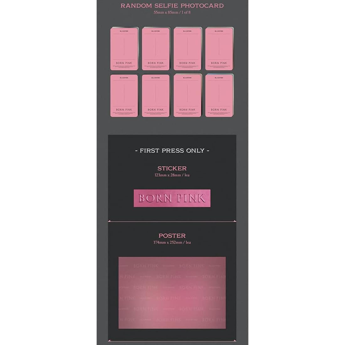 Blackpink Born Pink 2nd Album - Pink Version Package Box Set, Medium