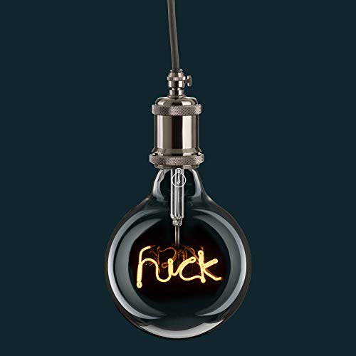 Jolof Store E27 Dimmable LED Globe Bulb – F**K Filament Smoky Glass 4W