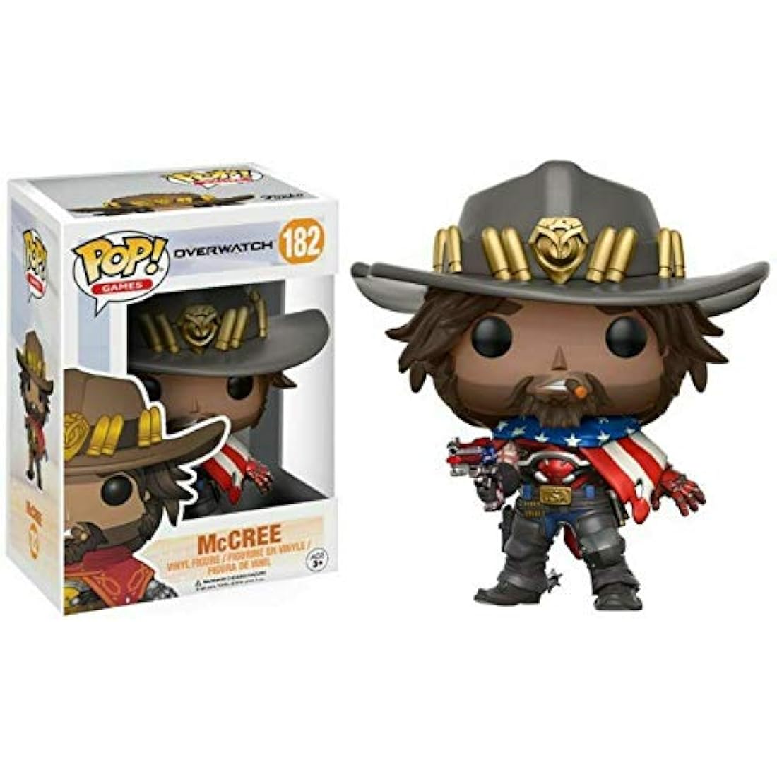 Funko Pop! Overwatch USA McCree Exclusive #182 Vinyl Figure - Jolof Store