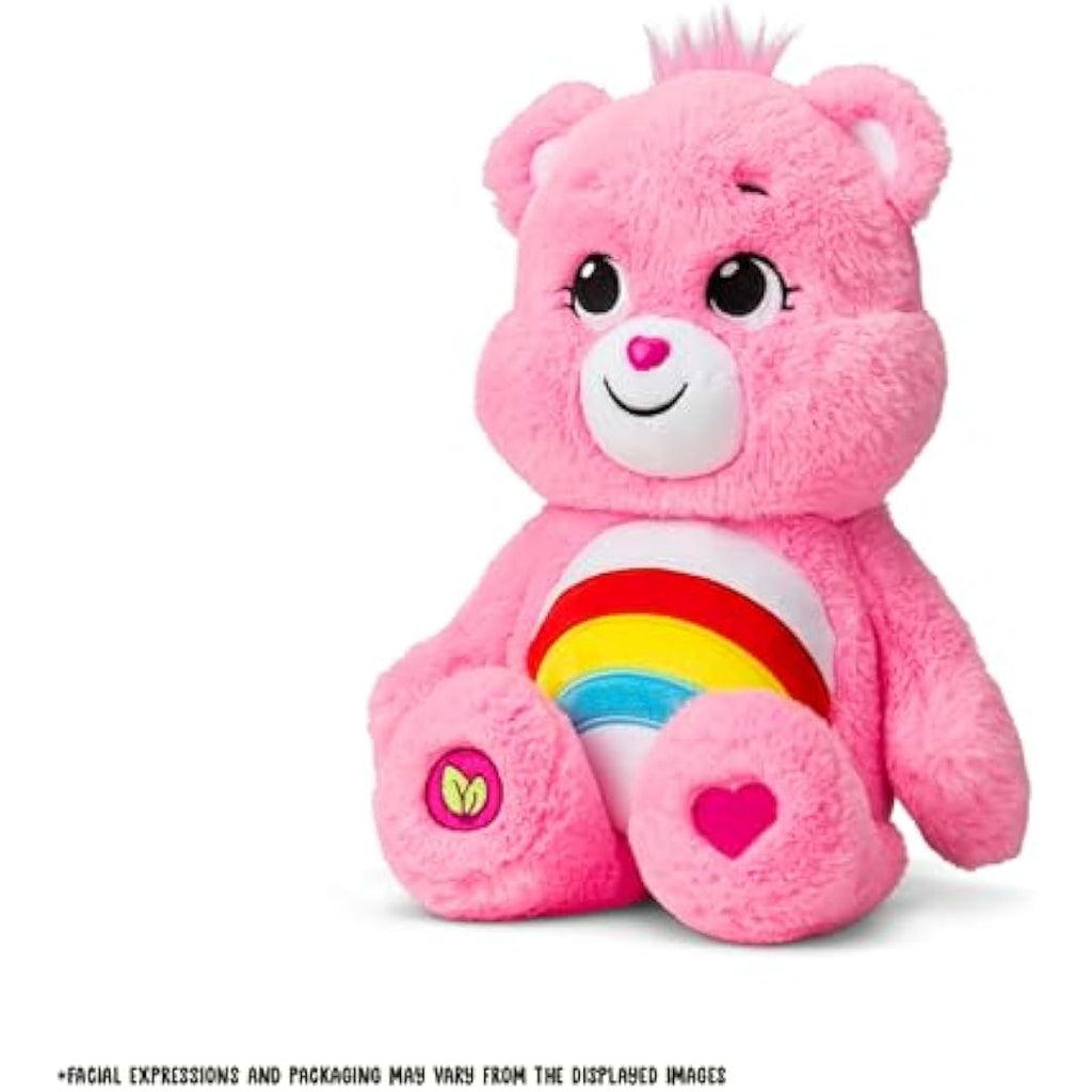 Care Bears Cheer Bear 35cm Medium Plush - Pink Rainbow Soft Toy