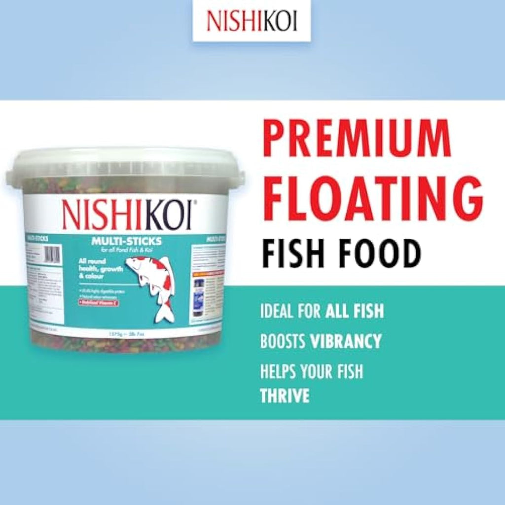 Nishikoi Multi-Sticks Floating Koi and Pond Fish Food - 1575g