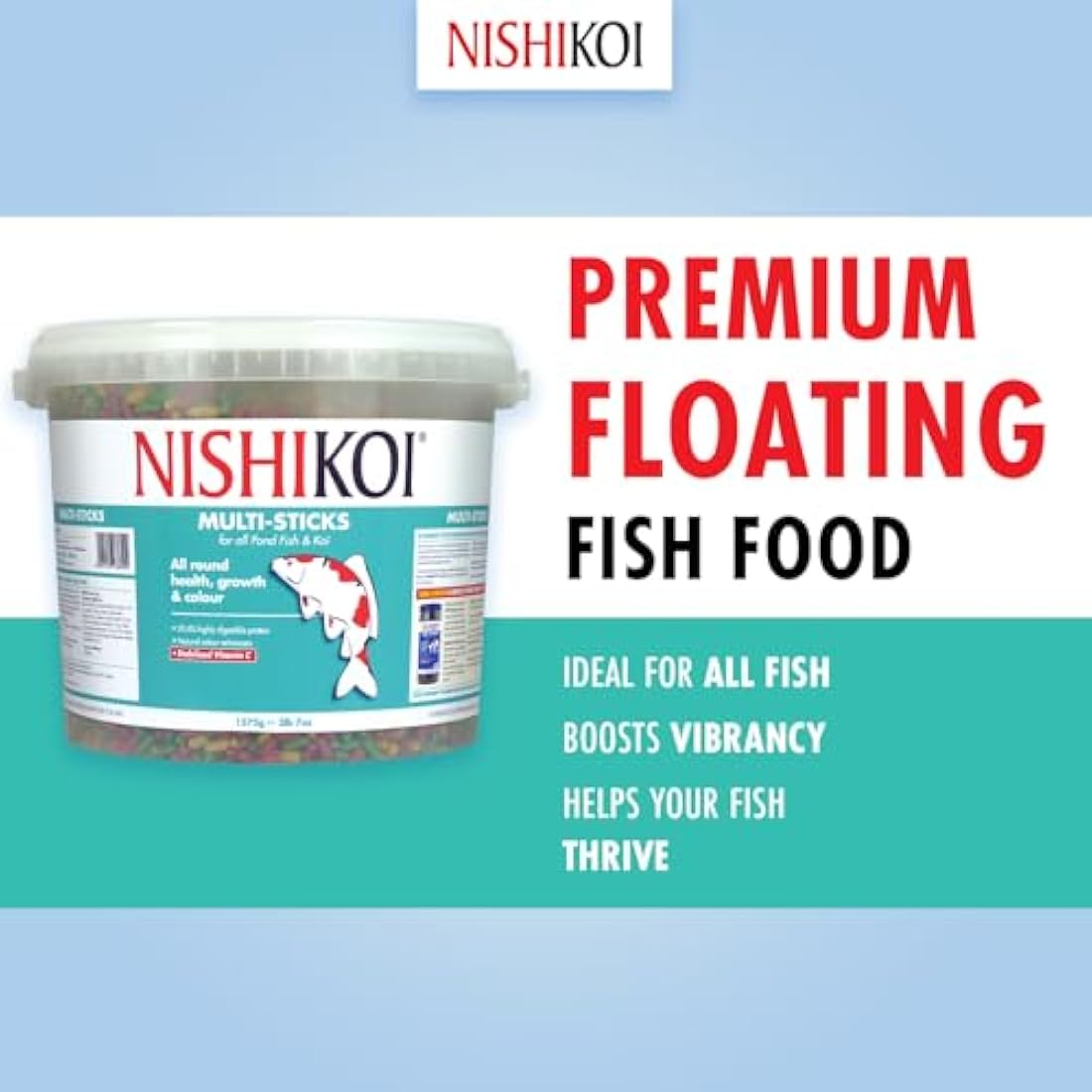 Nishikoi Multi-Sticks Floating Koi and Pond Fish Food - 1575g