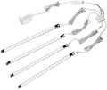 LED Under Cabinet Light Bars - 4 Pack 6000K Cool White Kit