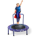 38" Kids Mini Trampoline – Foldable Rebounder with Handrail