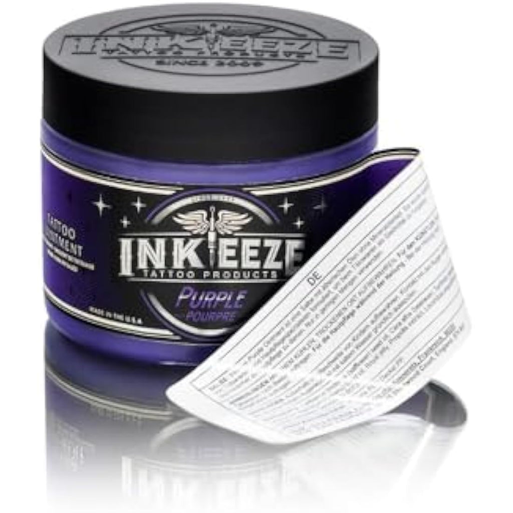 INK-EEZE Purple Glide Tattoo Ointment – Vegan Aftercare Jar - 6oz