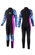 Yikayin Kids 2.5MM Neoprene Full Wetsuit | Back Zip Thermal Swimsuit