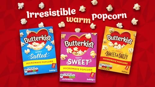 Butterkist Crunchy Toffee Popcorn – 12 x 6x20g Multipack Case