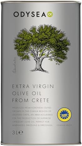 Odysea Greek Extra Virgin Olive Oil | PGI Chania Crete | 3L Tin