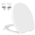 YEAUPE PRO Soft Close Toilet Seat – Oval White Quick Release WC Seat
