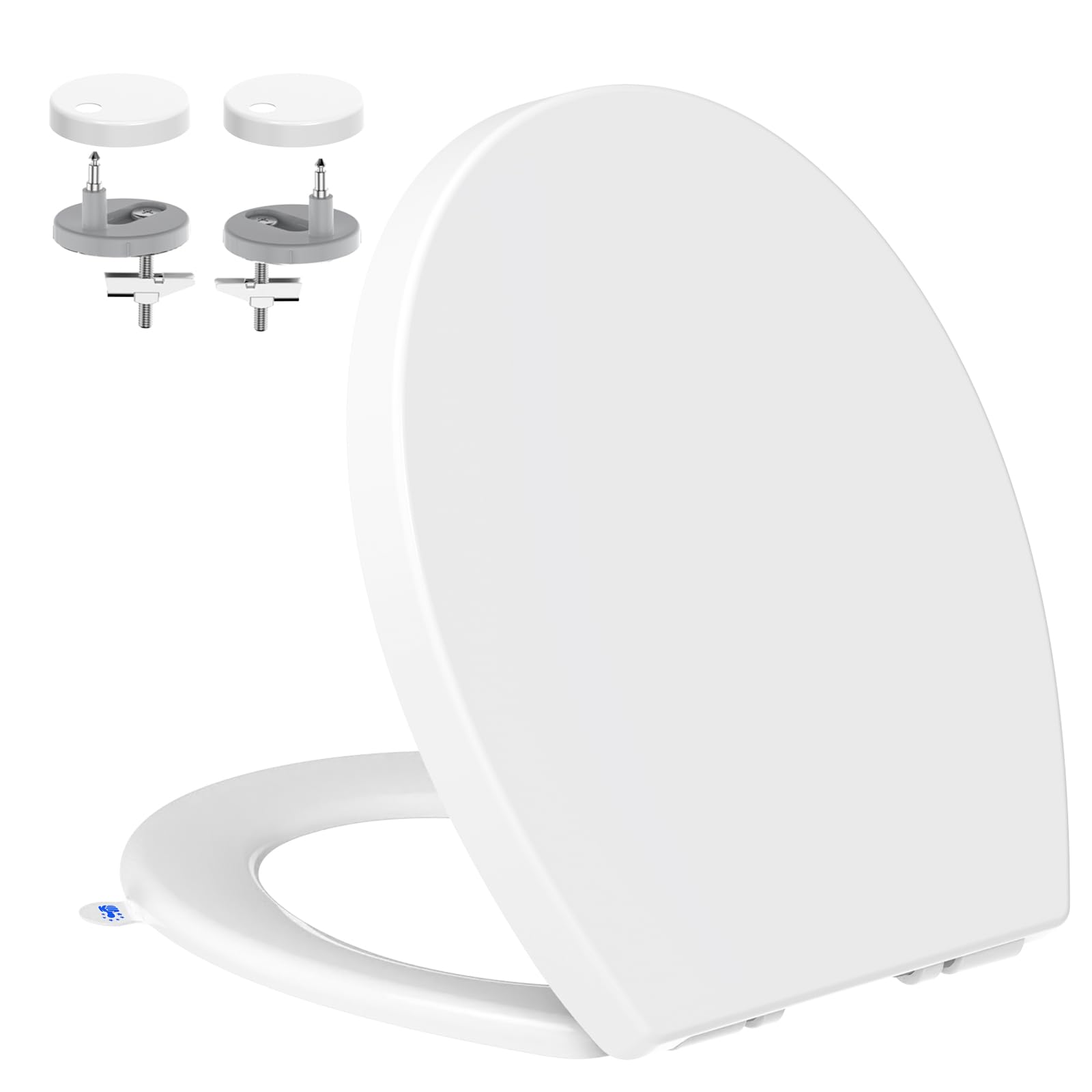 YEAUPE PRO Soft Close Toilet Seat – Oval White Quick Release WC Seat