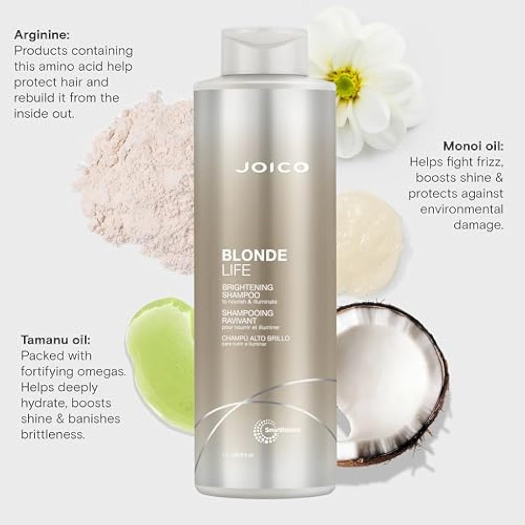 Joico Blonde Life Brightening Shampoo – Strengthening & Shine, 33.8 oz