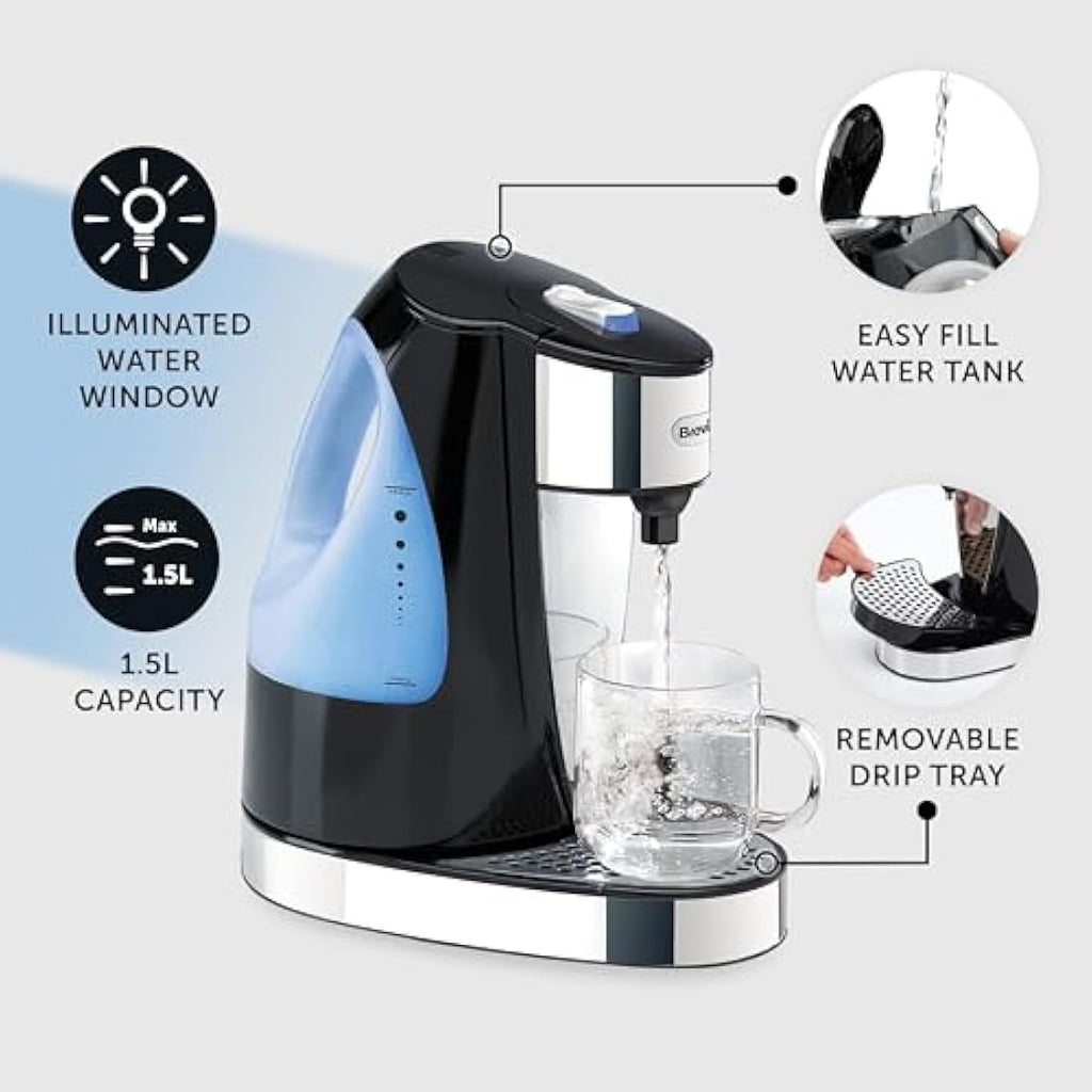 Breville HotCup Hot Water Dispenser | 1.5L Fast Boil | Gloss Black