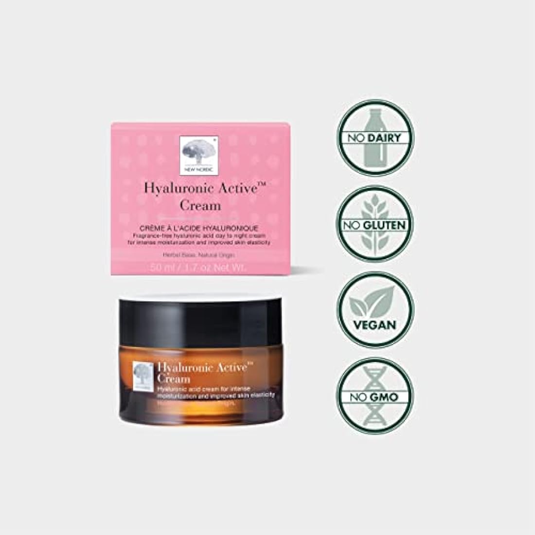 New Nordic Hyaluronic Active Cream – Anti-Aging Face Moisturizer - 50ml