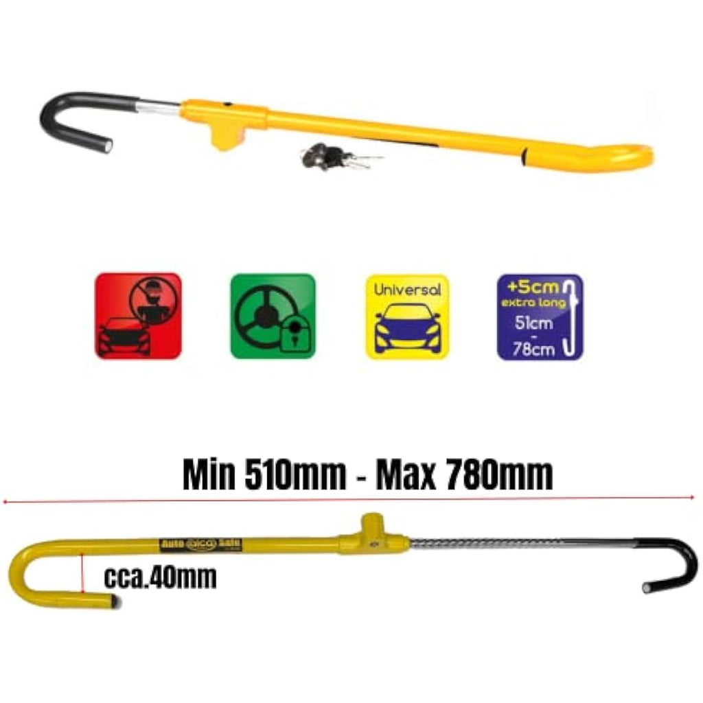 alca Germany Pedal to Steering Wheel Lock – Anti-Theft AutoSafe A301000