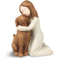 Pet Memorial Angel Dog Figurine –  Hand-Painted Sculpture