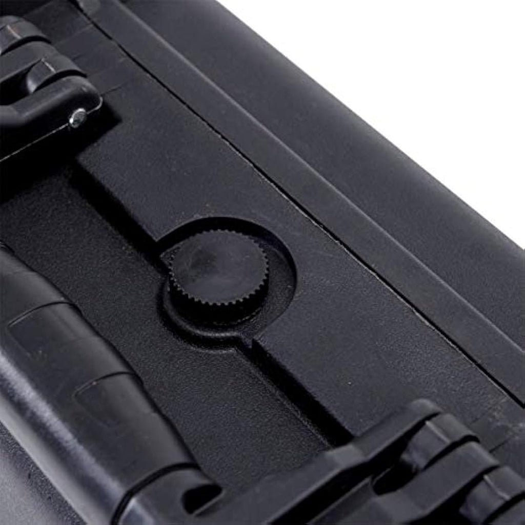 MEIJIA Waterproof Rolling Hard Rifle Case with Customizable Foam