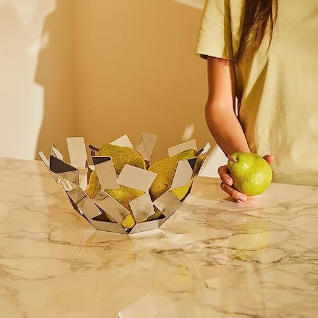 Alessi La Stanza Dello Scirocco Fruit Bowl | Mirror Polished Steel