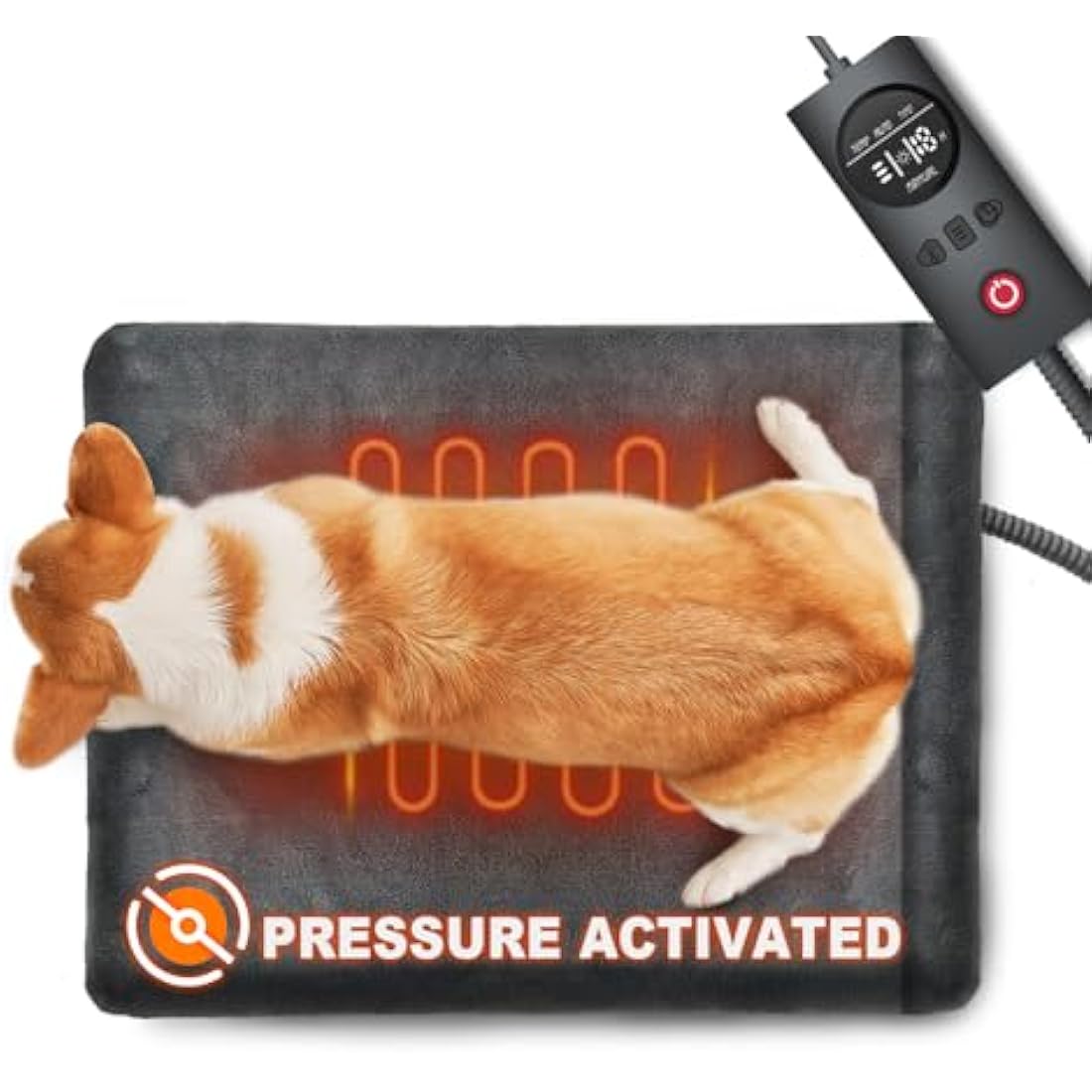 Pressure Activated Pet Heating Pad – Waterproof 18x22"