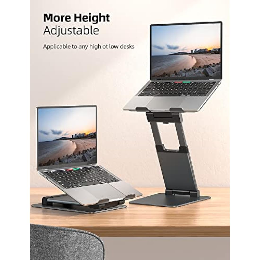 Nulaxy Adjustable Laptop Stand – Ergonomic Aluminum Riser for 10-17" Laptops