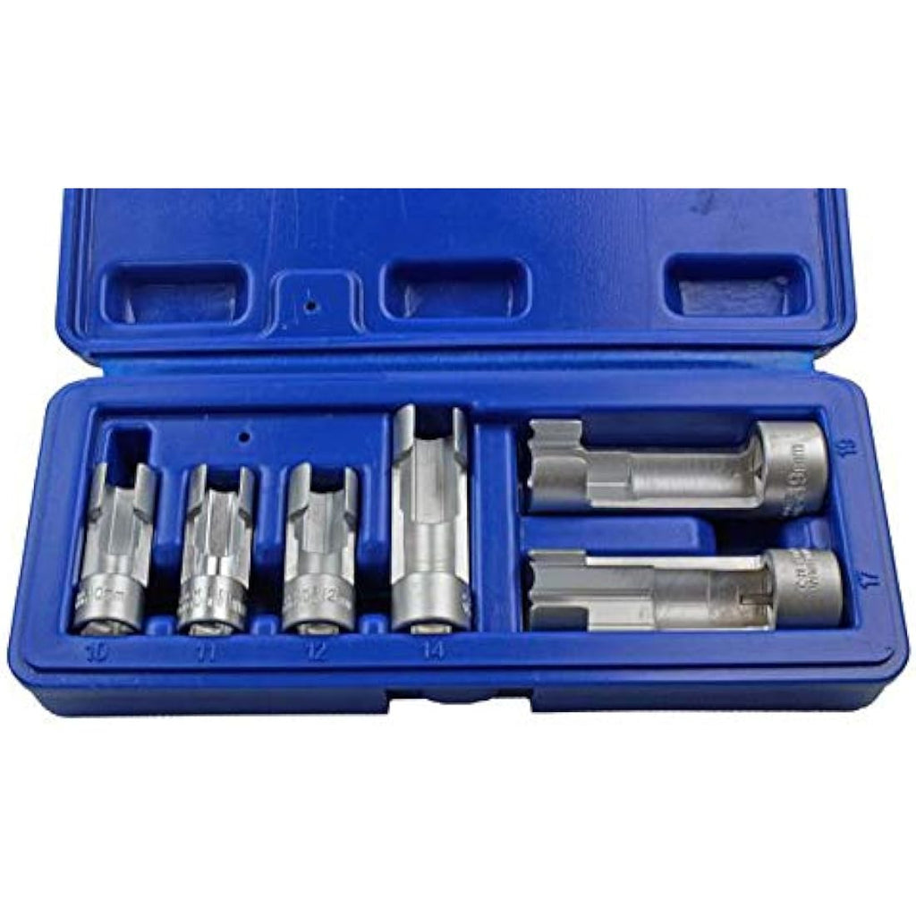 US PRO 6pc Slotted Socket Set 10-19mm for ABS and Sensor Access