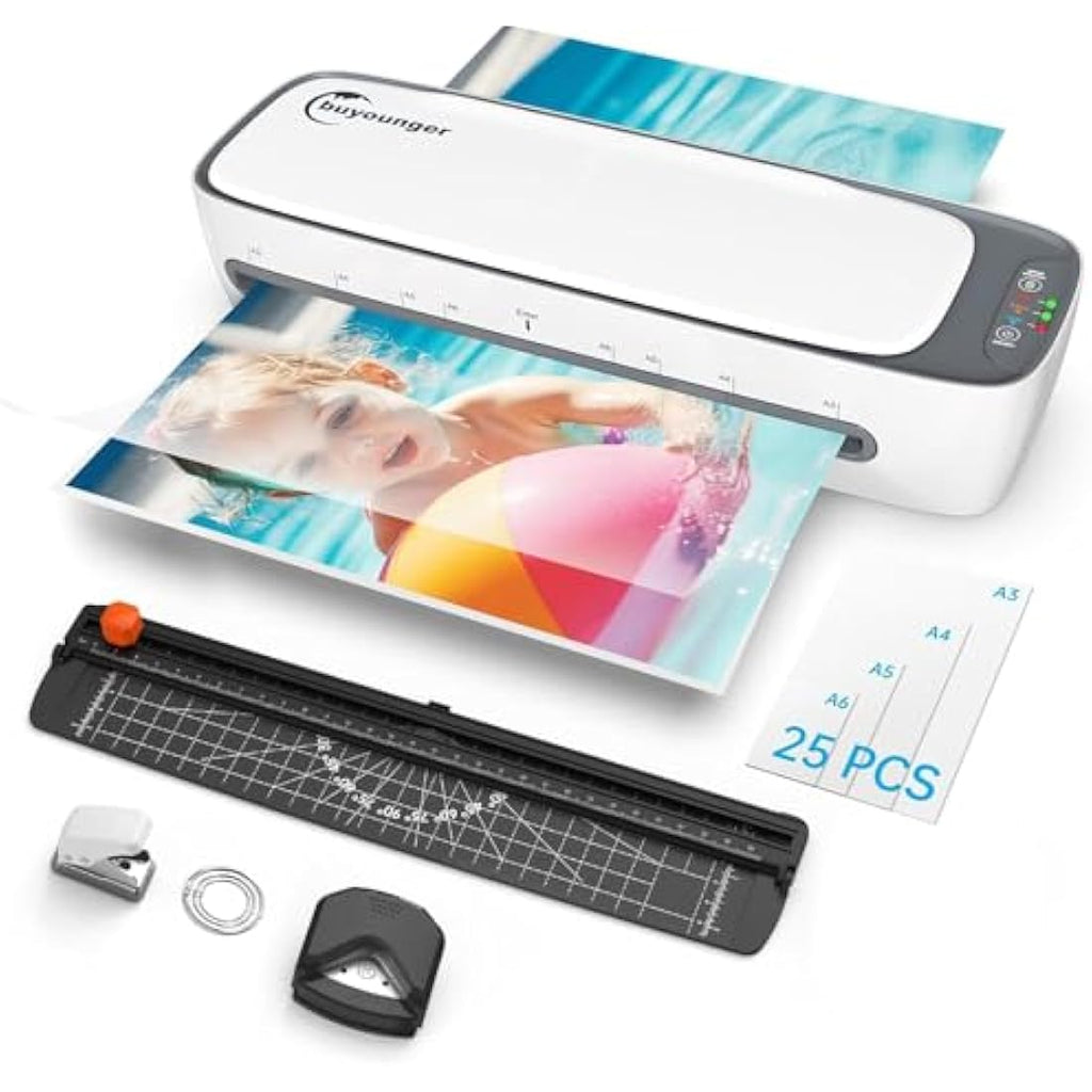 Buyounger A3 Laminator Machine | 60s Warm-up 13-Inch Thermal & Cold