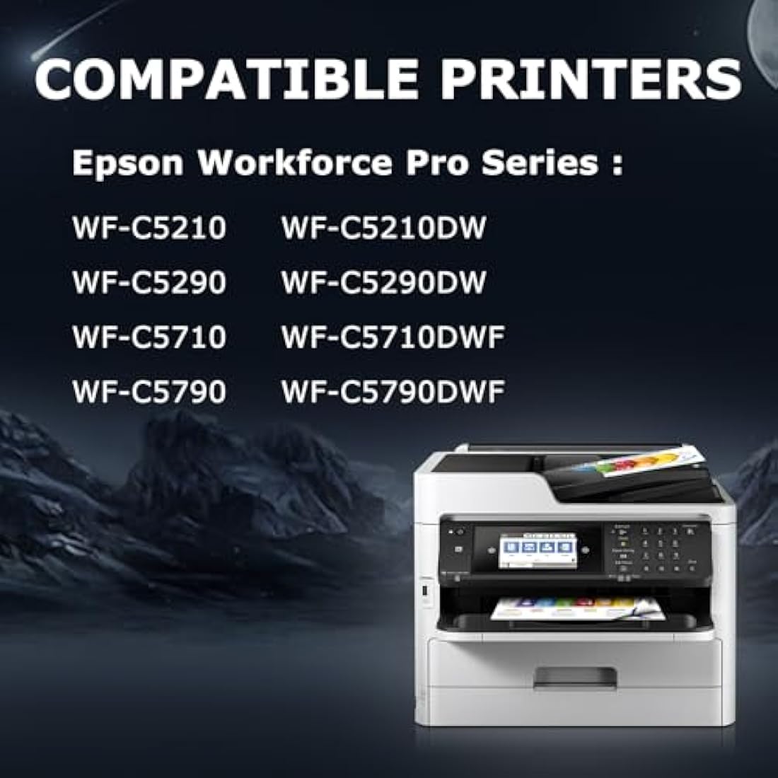 DOUBLE D T9451-T9454 Ink Cartridges for Epson WorkForce Pro WF-C5710 (4-Pack)