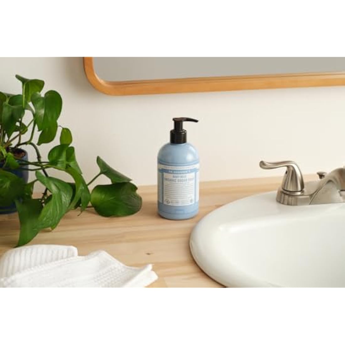 Dr. Bronner’s Unscented Baby Sugar Soap – Organic 4-in-1 Cleanser, 335ml