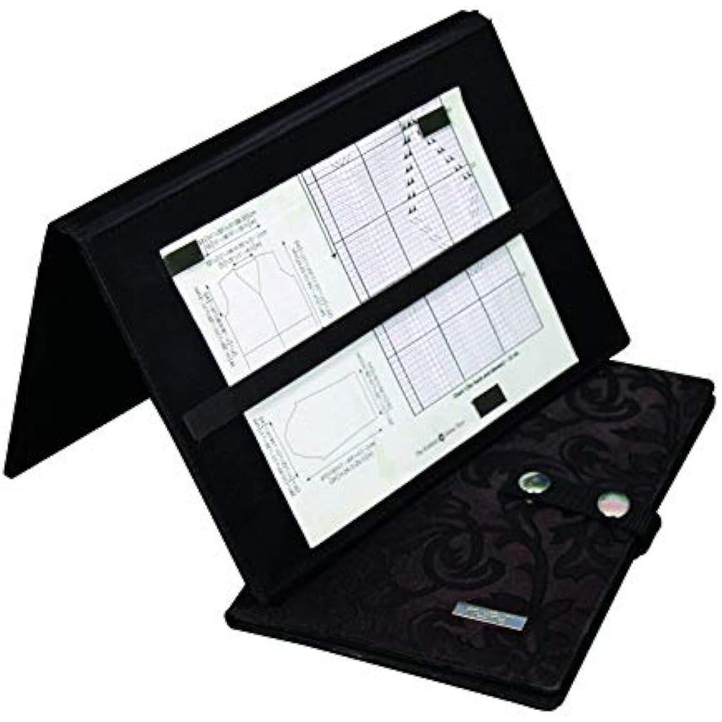 KnitPro Magma Knitting Chart Keeper | Fold Up Pattern Holder, Black