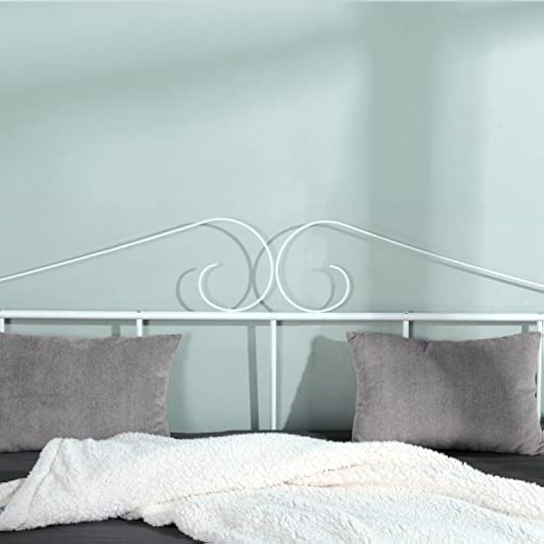 Metal Day Bed Frame | 90x190cm Single Sofa Bed - White