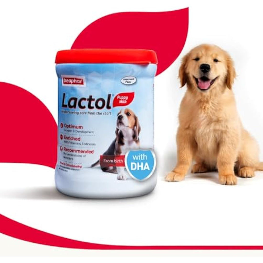 Beaphar Lactol Puppy Milk Replacer | Enriched with DHA & Vitamins | 1kg