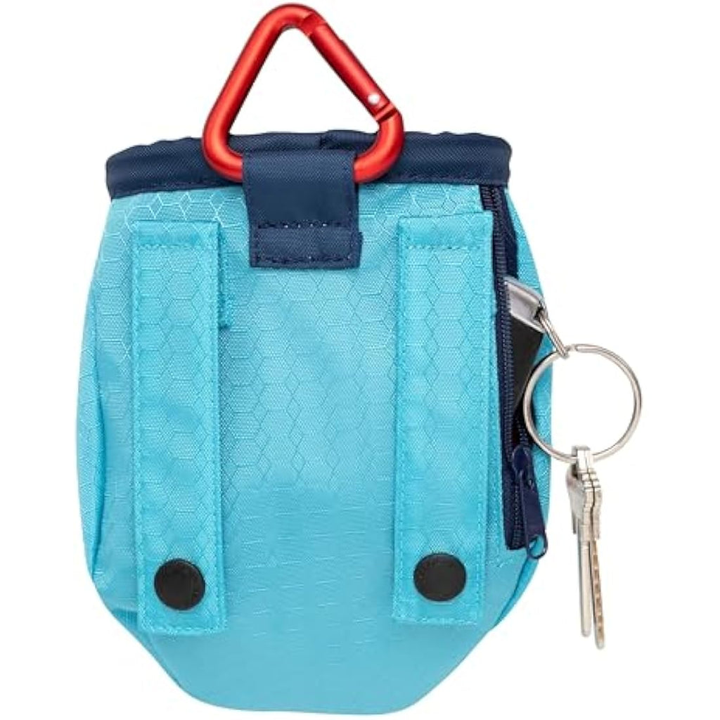 Kurgo Go Stuff It Dog Treat Pouch – Hands-Free Training Bag, Coastal Blue