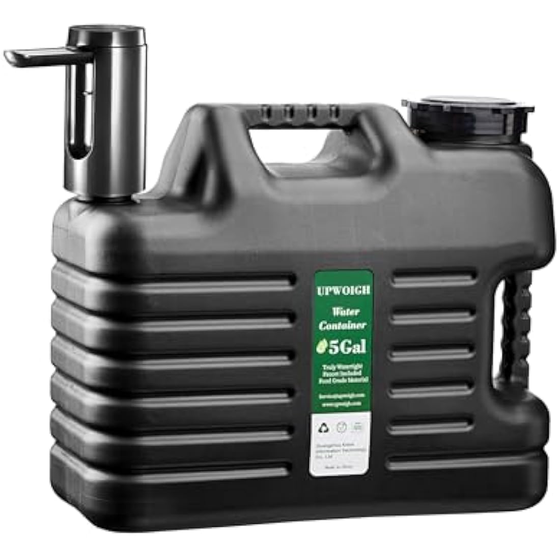 Jolof Store 5 Gallon Water Jug | Portable Rechargeable Pump – Black