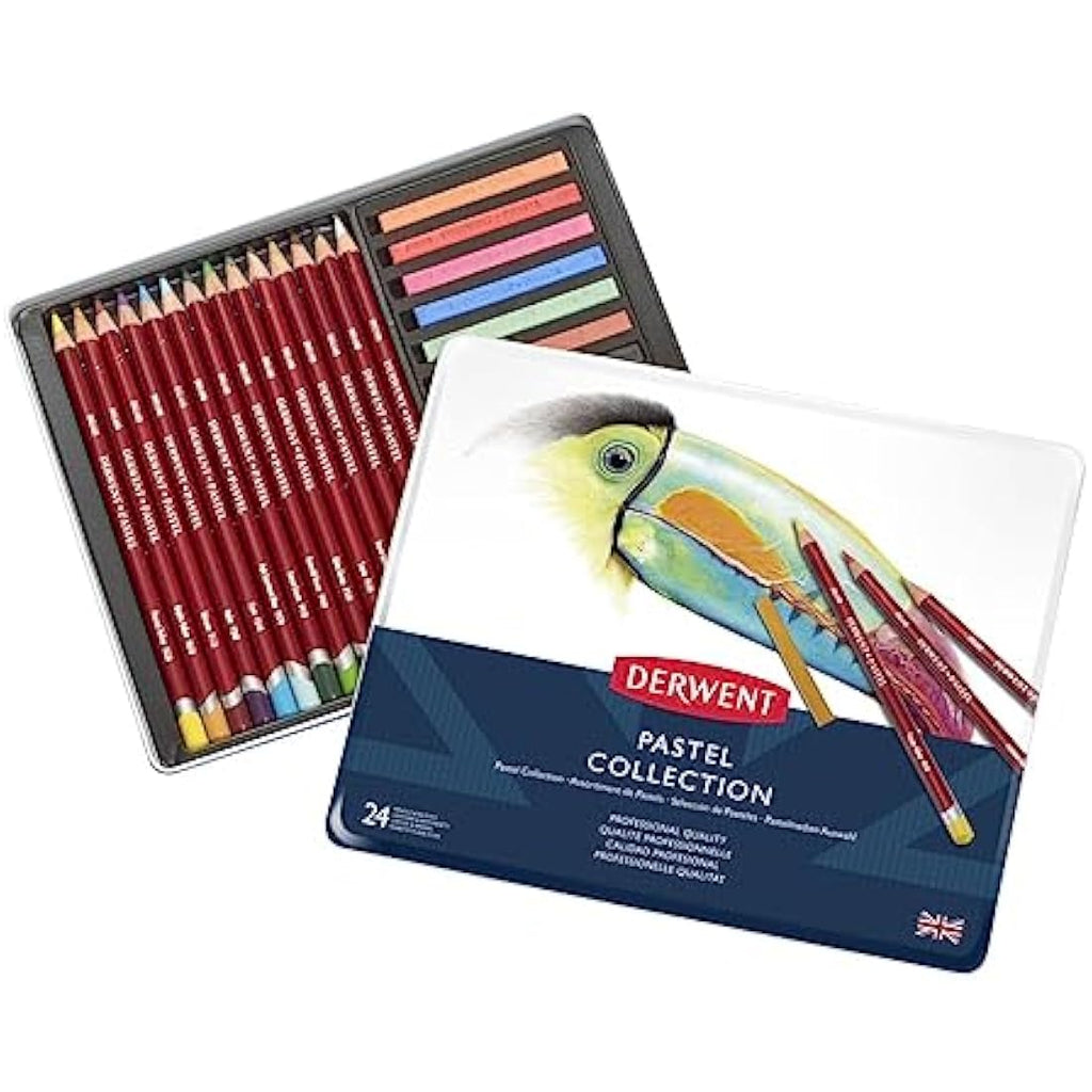 Derwent Pastel Collection Sampler Kit – 24 Piece Professional Art Set