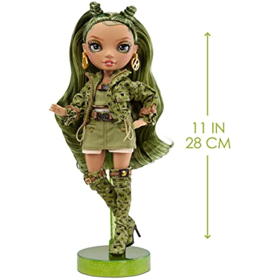 Rainbow High Olivia Woods Fashion Doll – Camo Green with Accessories