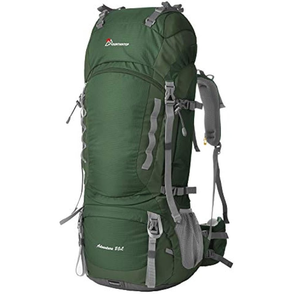 MOUNTAINTOP 80L Hiking Backpack | Waterproof Nylon Trekking Rucksack