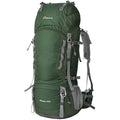 MOUNTAINTOP 80L Hiking Backpack | Waterproof Nylon Trekking Rucksack