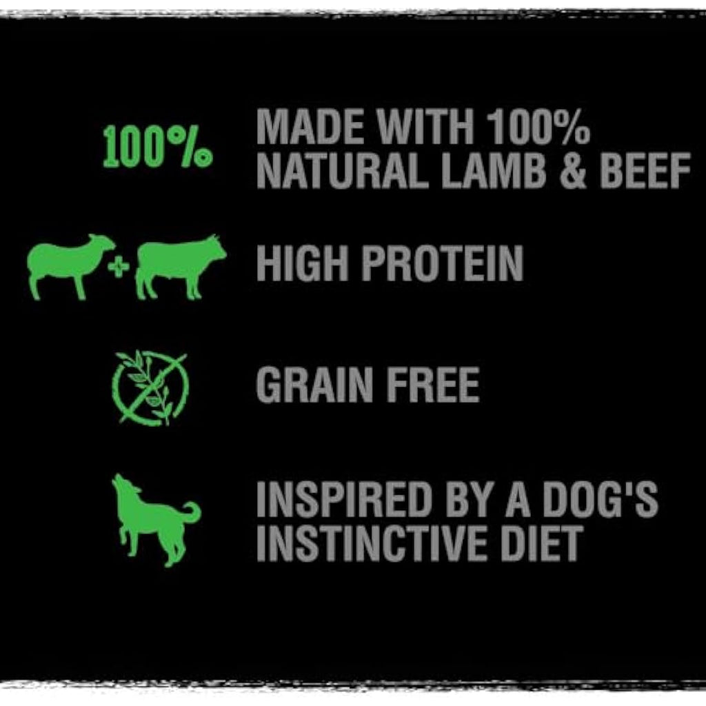 Crave High Protein Grain-Free Dry Dog Food - Lamb & Beef - 4kg