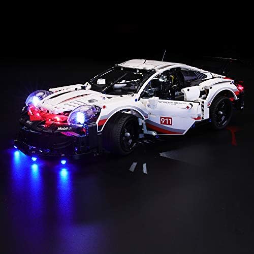 Briksmax LED Lighting Kit for Lego Porsche 911 RSR 42096 Model