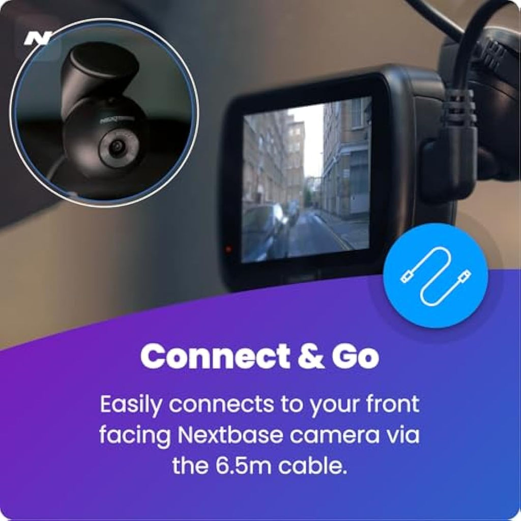Nextbase Rear Window Camera – 140° Wide Angle Dash Cam Add-On Module