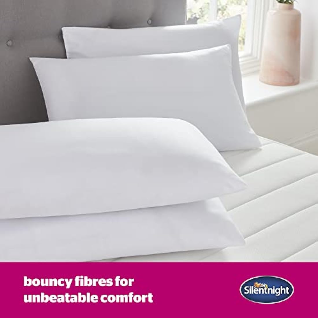 Silentnight Ultrabounce Pillows | Soft Medium Support | 4 Pack