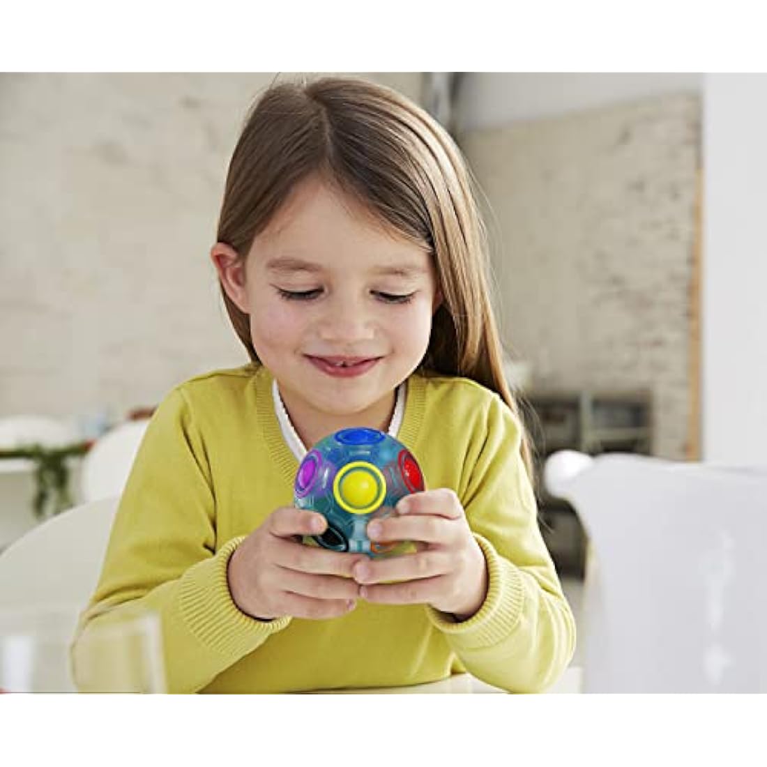 ROXENDA Magic Rainbow Puzzle Ball 2-Pack | Fidget Brain Teaser Toy